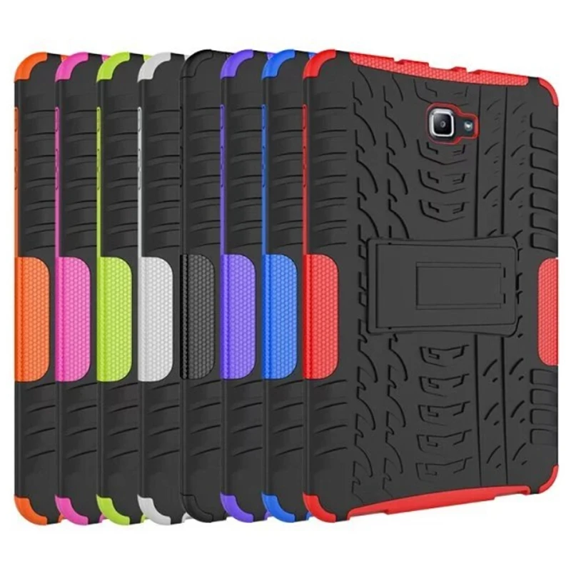 

For Samsung Galaxy TAB A 10.1" T580 T585 Case Droop resistant Hard Plactic Armor Back Cover Tablet Laptop Case With Stand