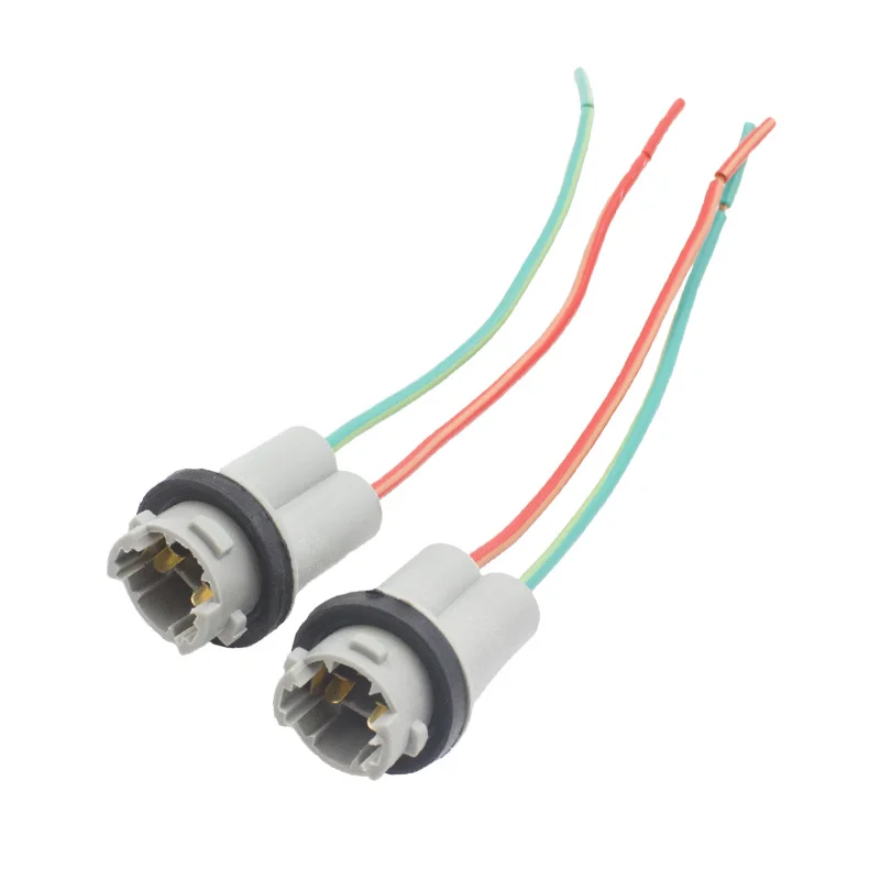 KELIMI 4 Pieces T10 W5W LED Light Wire Harness holder Connector t10 led Extension Adapters Socket Plug car styling lamp holder