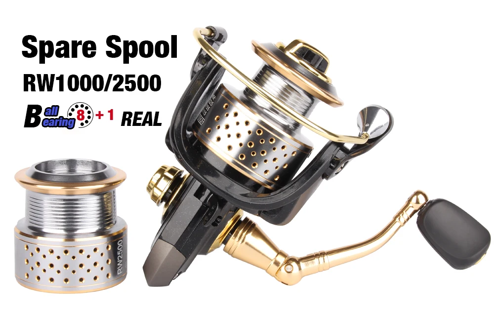 Spinpoler New Spinning Reel 8+1 Stainless Ball Bearings Fishing Reel Max Drag UP to 7KG for Live Liner Bait Fishing Action  (3)