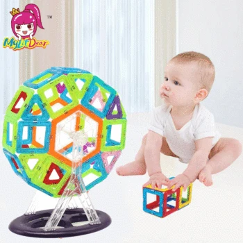 

Mylitdear 8 PCS Ferris Wheel Magnetic Building Toy Toddler Educational Game Assembly Construction Toys Children's Birthday Gift