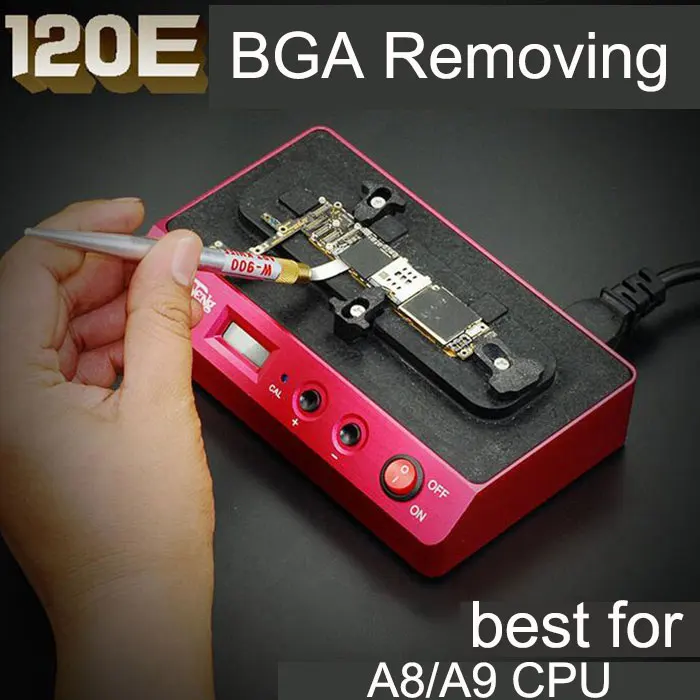 

PPD 120E Low Temperature Welding Platform Demolition for iPhone 7 6s A8 A9 BGA Chip CPU BGA Removing Refurbished Rework Station