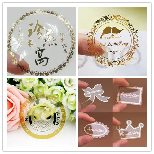 custom see through stickers