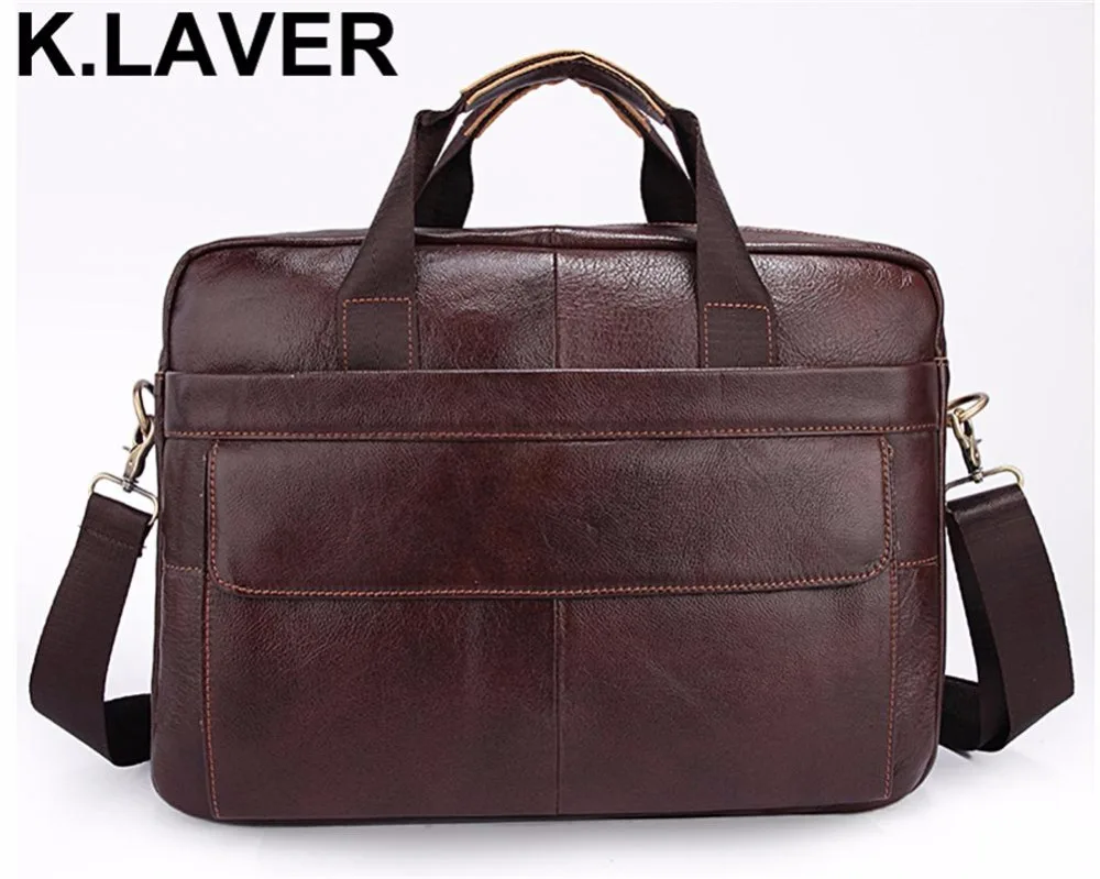 

Business Men Briefcase Handbags Crazy Horse Genuine Leather Men's Messenger Bag Male Shoulder Travel Totes Laptop Crossbody Bags