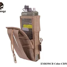 Emerson Шестерни PRC148/152 Тактический Радио Чехол охоты Airsoft Combat Шестерни Молл EM8350 Подлинная мультикам черный AOR хаки