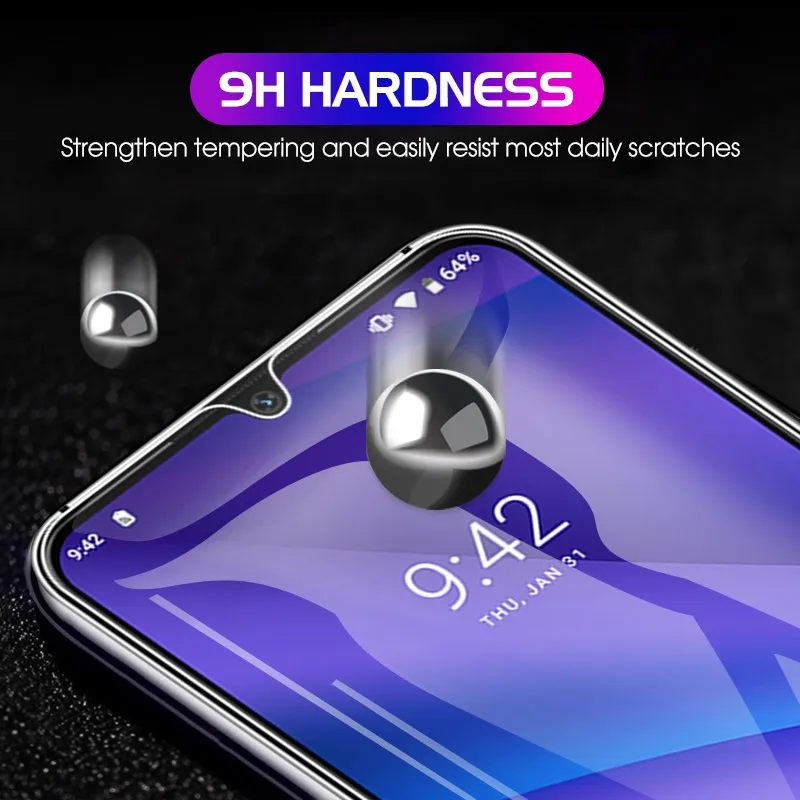 2 шт. закаленное стекло для UMIDIGI A5 Pro Защитная крышка экрана Взрывозащищенная