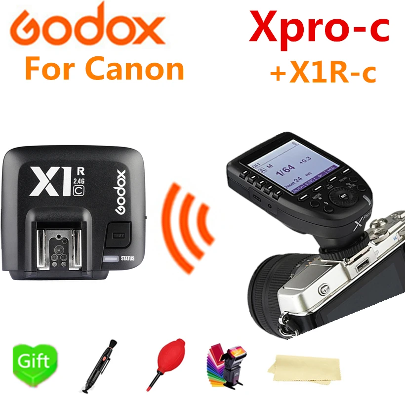 Беспроводной передатчик вспышки Godox Xpro-C Trigger 2 4G + фоторесивер для Canon X1R-C TT600 SK400II |