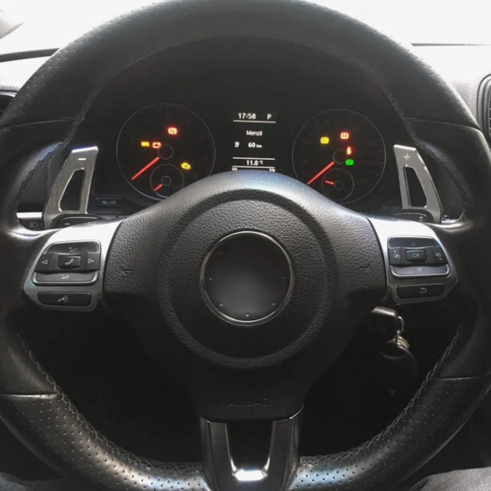 

Aluminum Car Steering Wheel Shift Paddle Shifter Gear Extention For Volkswagen VW Beetle Touareg Touran DSG Accesories