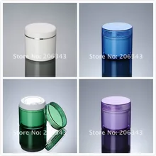 100 г двойной слой повернуть Jar/горшок для крем-маска/гель/esssence/увлажняющий крем/скраб для тела косметический упаковка уход за кожей пластиковые бутылки