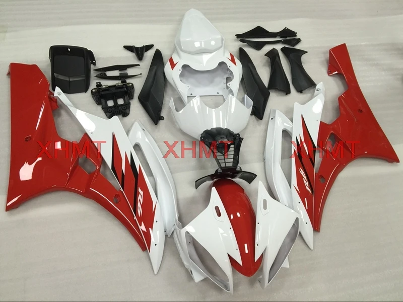 Обтекатель для кузова YZF R6 2006 2007 YZF600 06 Abs YAMAHA YZFR6 07 Белый Красный Полный