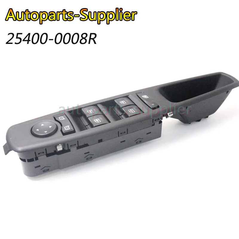 

25400-0008R Driver Side Window Switch Button for Renault Fluence L30 Megane Laguna 2010-2016 Black color