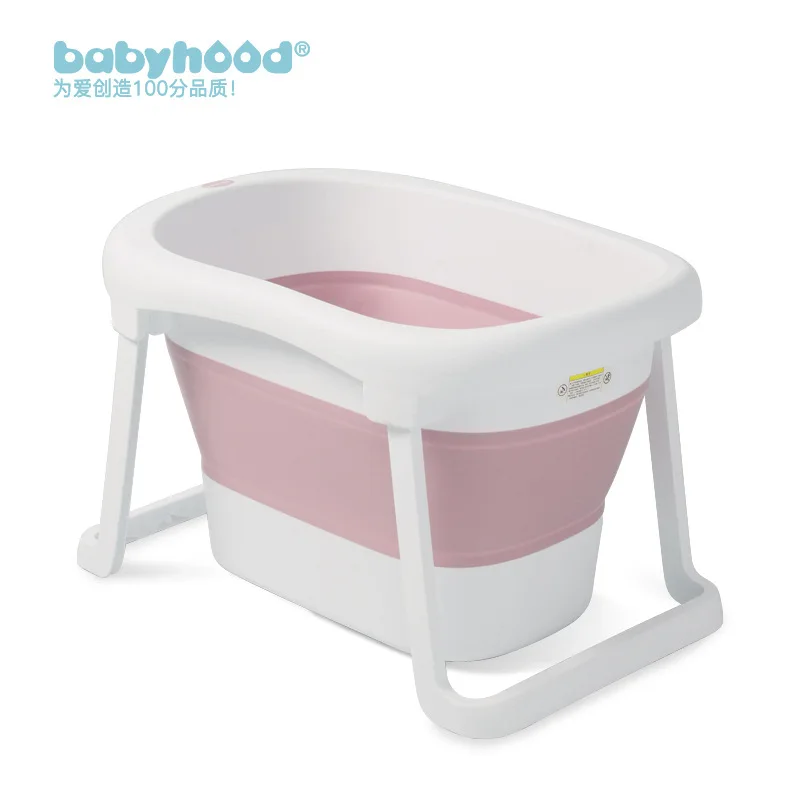 Large Size Folding Child Kids Bath Tub Thicken Solid Purple/Blue Baby Bathtub Baby Girls&Boy Bath Barrels