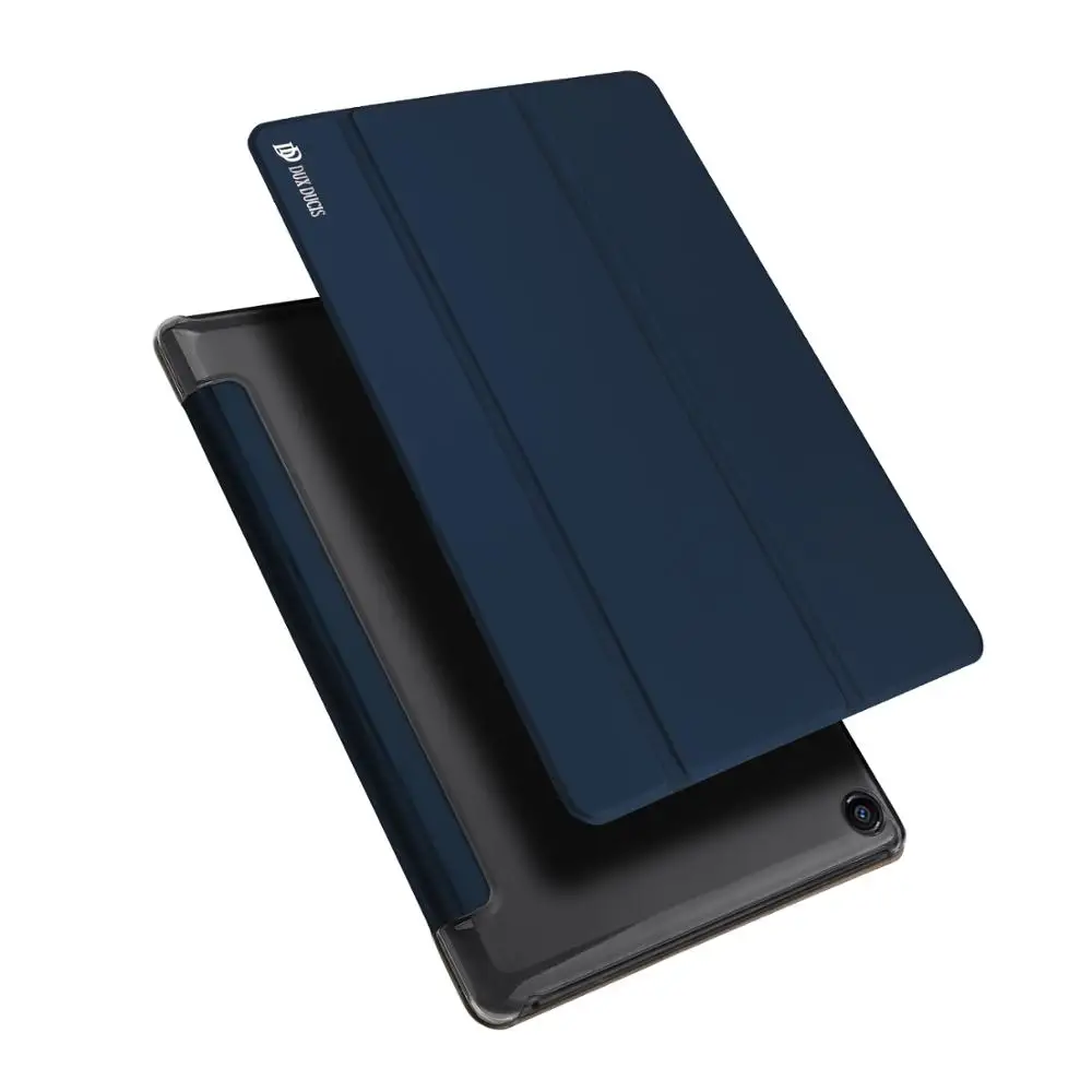 

For Xiaomi Mi Pad 4 8 Inch Case DUX DUCIS PU Leather Transparent Clear Back Intelligent Sleep Stand Cover For Xiaomi MiPad 4
