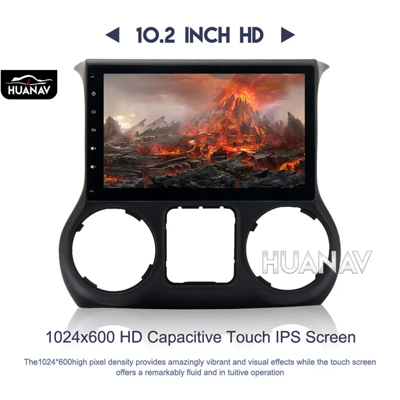 Sale Car radio player car GPS navigation for Jeep Wrangler 2011-2016 2 din car radio gps Android 8.0 10.2