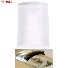 U Type Curved Tile Large Clear Eyelash Extension Stand Glass Glue Pallet