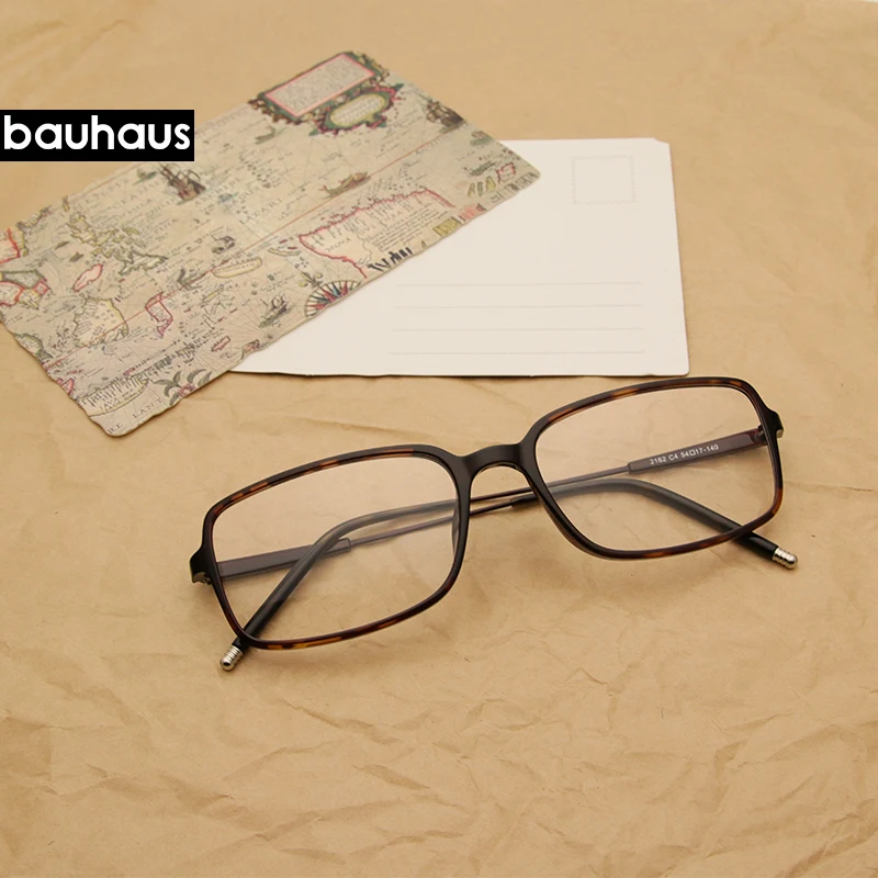Bauhaus ultem оправа для очков унисекс Ультралегкая квадратная, ультратонкая граница от близорукости, по рецепту очки металлическая полная оптическая оправа