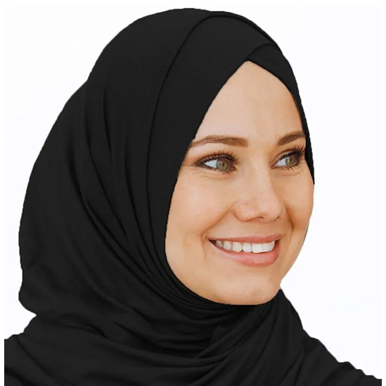 Women's Elegant Modest Muslim Islamic Scarf Ramadan Soft Lightweight Jersey instant Hijab Long Headscarf Easy Ready to wear