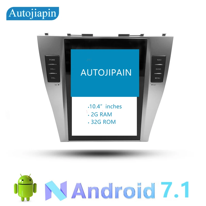 

AUTOJIAPIN 10.4" inches Vertical Screen Android 7.1 Quad-Core Car Multimedia player GPS Navi for Toyota camry 2006 - 2011