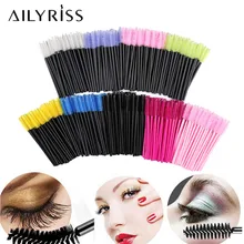 25/50 шт./лот одноразовые нейлоновые силиконовые щетки для туши кисти ресницы гибкие кисти для макияжа для наращивания ресниц Инструменты