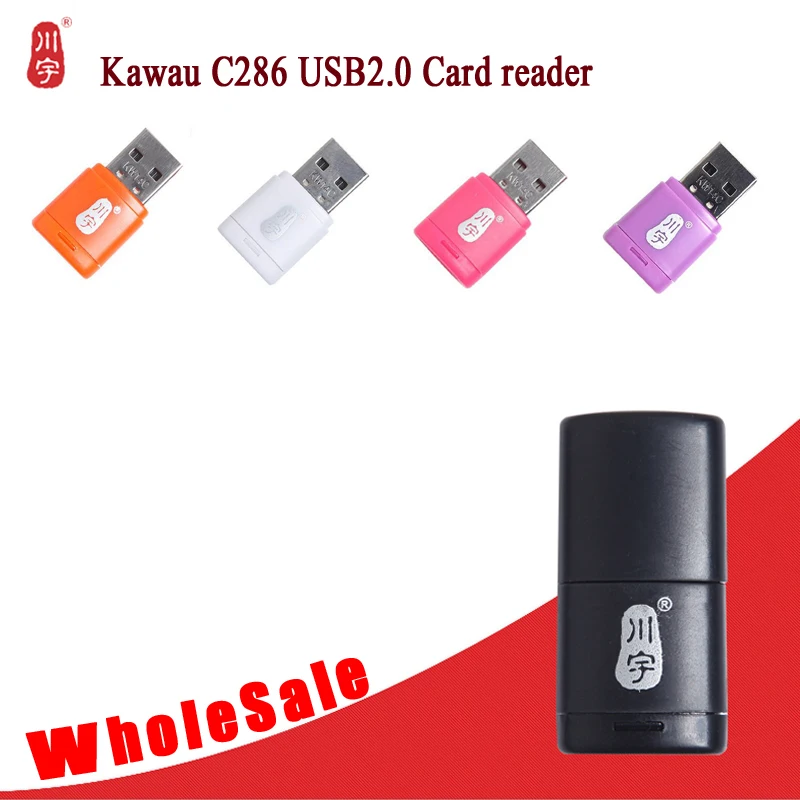 

5PCS/Lots High Quality C286 USB2.0 card reader mini USB TF card Adapter for microSD memory card maximum support 64GB Wholesale