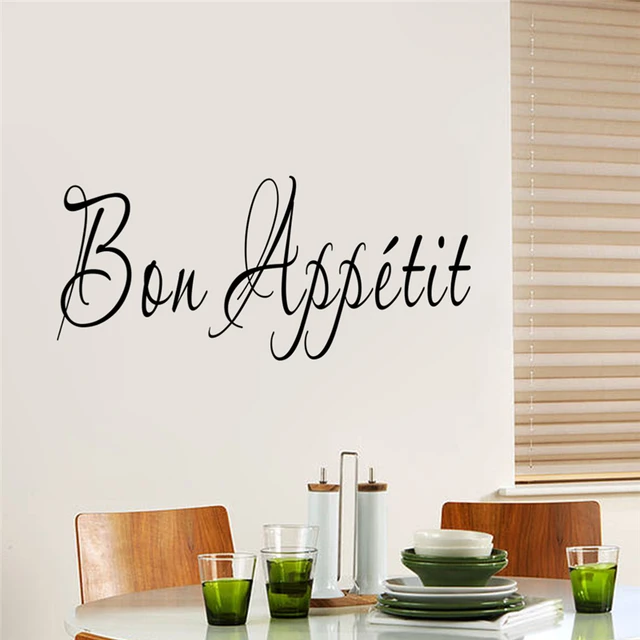Special Offers bon appetit quotes wall stickers home decor kitchen dining room removable decals vinyl art black Special Offers bon appetit quotes wall stickers home decor kitchen dining room removable decals vinyl art black