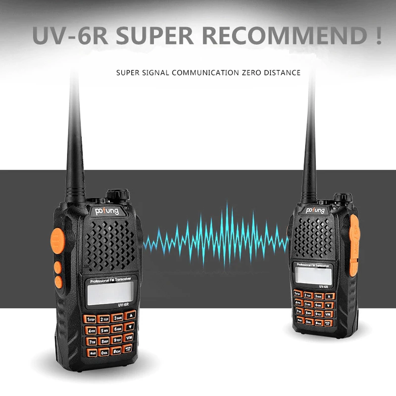 baofeng UV-6R UV 6R UV6R для cb рация 10 км автомобильная портативная рации ham радиостанция трансивер baufeng двухдиновая магнитола радиостанции boafeng радио станция радиолюбитель стационарная двухдиапазонная uhf vhf