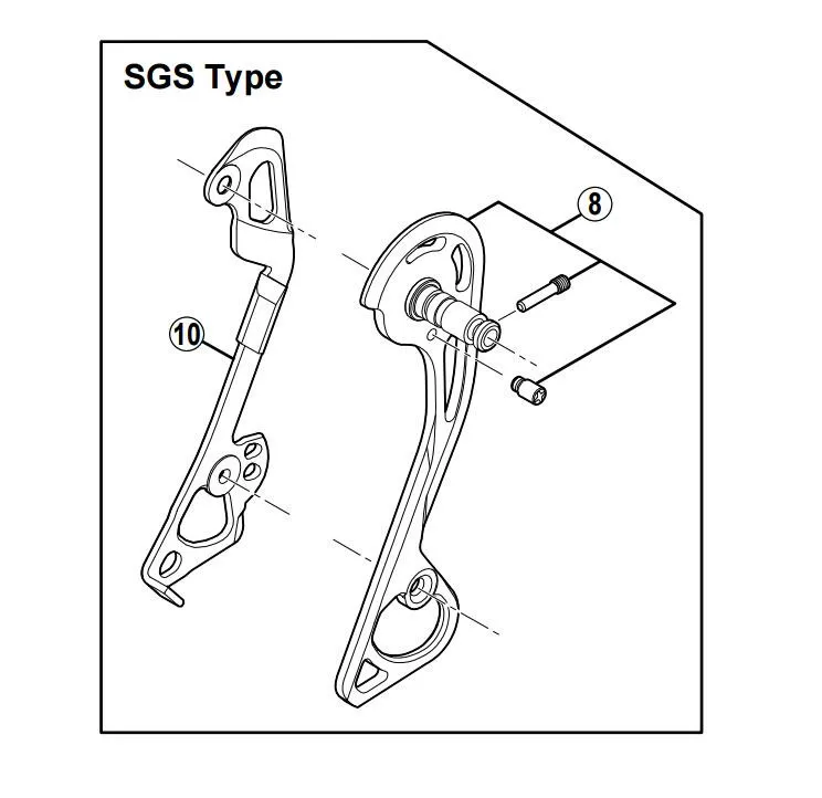 Kopen Shimano Originele Achterderailleur Reparatie Tool Inner Outer Gids Plaat Baffle Voor Ut 6800 6870 R8000 Xt M781 786 M8000 xtr M9000