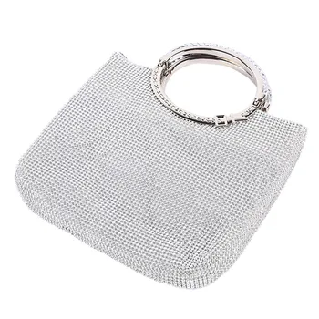 

Ladies Clutch Bag Women Evening Party Wild Bag Evening Women Large Space Hand Rhinestone Party Clutch Shoulder Cross Bags K612