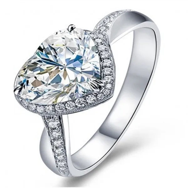 High quality Authentic 100% 990 Sterling Silver Rings With Crystal Fashion S990 Ring Jewelry For women&ampmen with certificate | Украшения