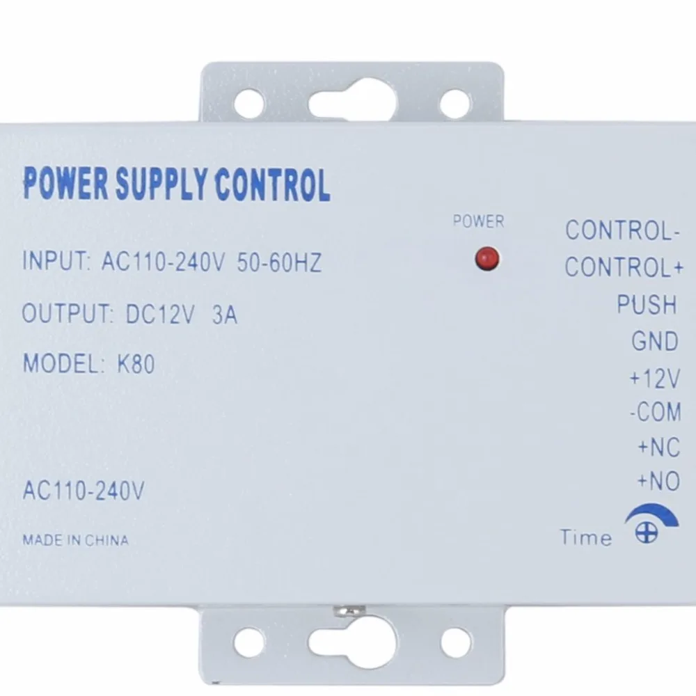 Yobangбезопасности AC 110-240 V к DC 12 V 3A блок питания для контроля доступа двери по всему миру напряжение