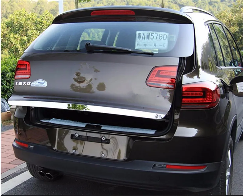Хромированная крышка багажника из нержавеющей стали для VW Tiguan 2010 2011 2012 2013 2014 2015 |
