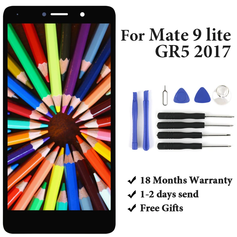 

Phone Replacement Spare Part For Huawei Mate 9 Lite BLL-L23 LCD Touch Screen Digitizer Assembly For Huawei GR5 2017 LCD Display
