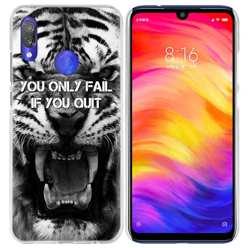 Чехол с принтом тигра и леопарда для Xiao mi Red mi Note 7 K20 6 6A Pro 7S 7A 8T S2 5 mi Note10 Play A1 A2 8 lite F1 жесткий чехол для телефона из ПК