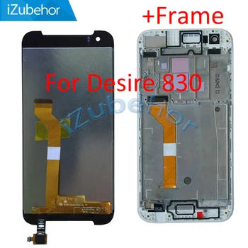 

5.5 inch display screen For HTC Desire 830 LCD+touch screen digitizer Assembly with frame black/white free shipping
