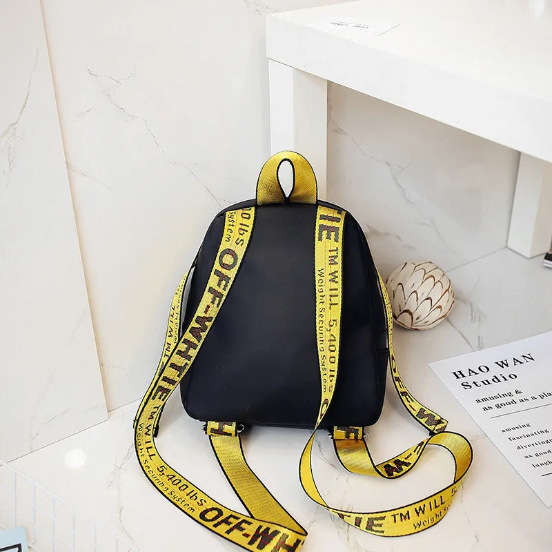 off white small backpack