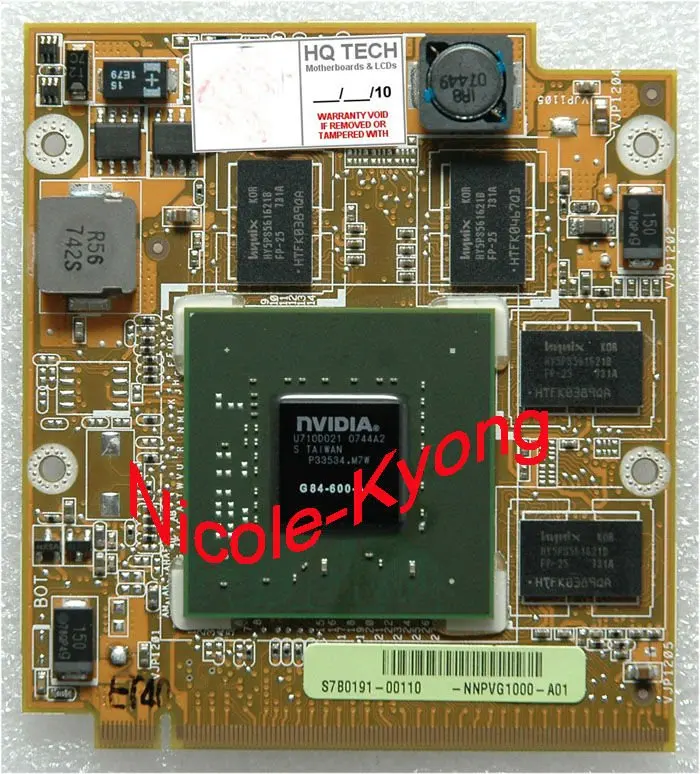 A8S NNPVG1000 08G28AS0311G 08G28AS0313G 08G28AS0313I 8600M GT 512M DDR2 VGA Video card for A8SC F8S F8SV A8E A8S 8400M