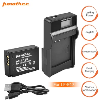 

1Packs 7.2V 1500mAh LP-E17 LPE17 LP E17 Camera Battery + USB Charger For Canon EOS M3 M5 750D 760D T6i T6s 8000D Kiss X8i L15