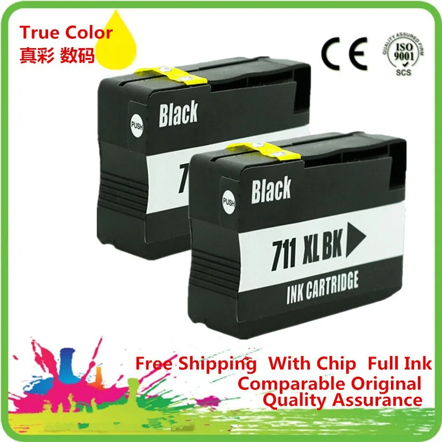

Replacement 711 XL 711XL Ink Cartridges For HP711 HP711XL Designjet T120 24/T120 610/T520 24/T520 36/T520 610