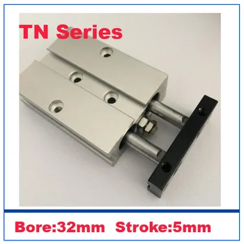 

double rod cylinder TN32-5 32mm bore 5mm stroke pneumatic cylinder components for filling machine parts dual rod cylinders