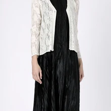 Однобортное пальто с длинным рукавом и принтом в три четверти