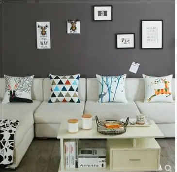 الشمال القطن الكتان الأيائل نمط غطاء الوسادة المخدة سيارة كنبة مكتب غطاء مسند كنبة مربّع المنزل ديكور الشمال القطن الكتان الأيائل نمط غطاء الوسادة المخدة سيارة كنبة مكتب غطاء مسند كنبة مربّع المنزل ديكور