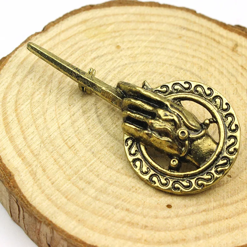 

Game of Thrones Song of Ice and Fire Brooch Hand of the King Lapel Inspired Authentic Prop Pin Badge Action Figure Cosplay Toys