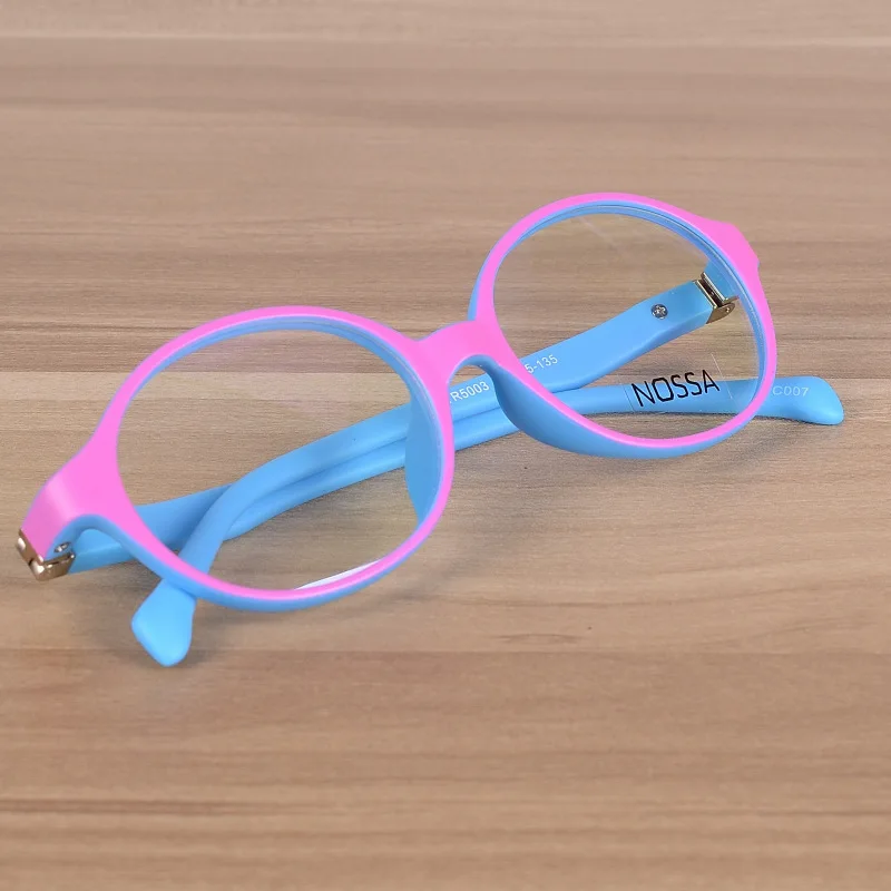 NOSSA элегантные круглые TR90 детские оптические оправы, очки для девочек и мальчиков, очки для близорукости, Детские солнечные очки, оправа