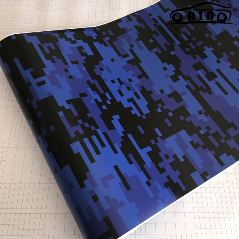 Blue Digital Camouflage Vinyl Film-4