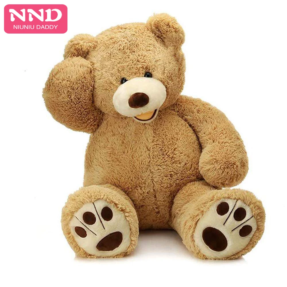 Niuniu Daddy 80 см до 260 см гигантский плюшевый медвежонок из кожи, набивной Американский медведь, полуфабрикат, USA Bearskin