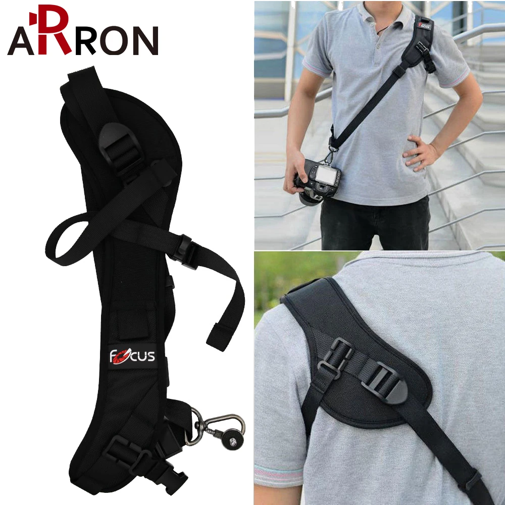 

Focus F-1 Rapid Carry Speed Soft Pro Shoulder Sling Belt Neck Strap Sling Sponge Pad For Camera SLR DSLR Black
