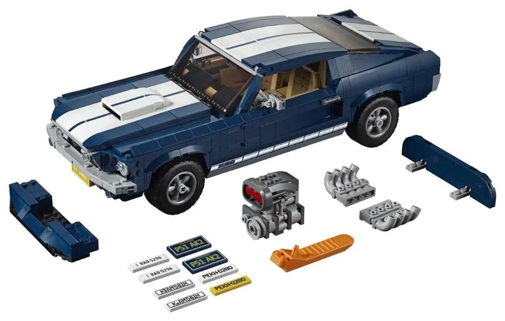 

NEW 1648PCS Creator Expert Ford Mustang Legoings 10265 Set 1967 GT500 Building Blocks Bricks Assembled DIY Toys Birthday Gifts