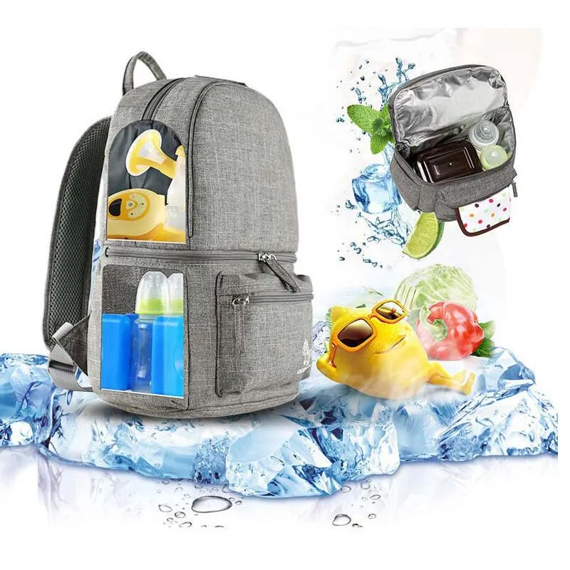  COLORLAND brand multi-function mother insulation bottle diaper bag backpack large capacity baby bac