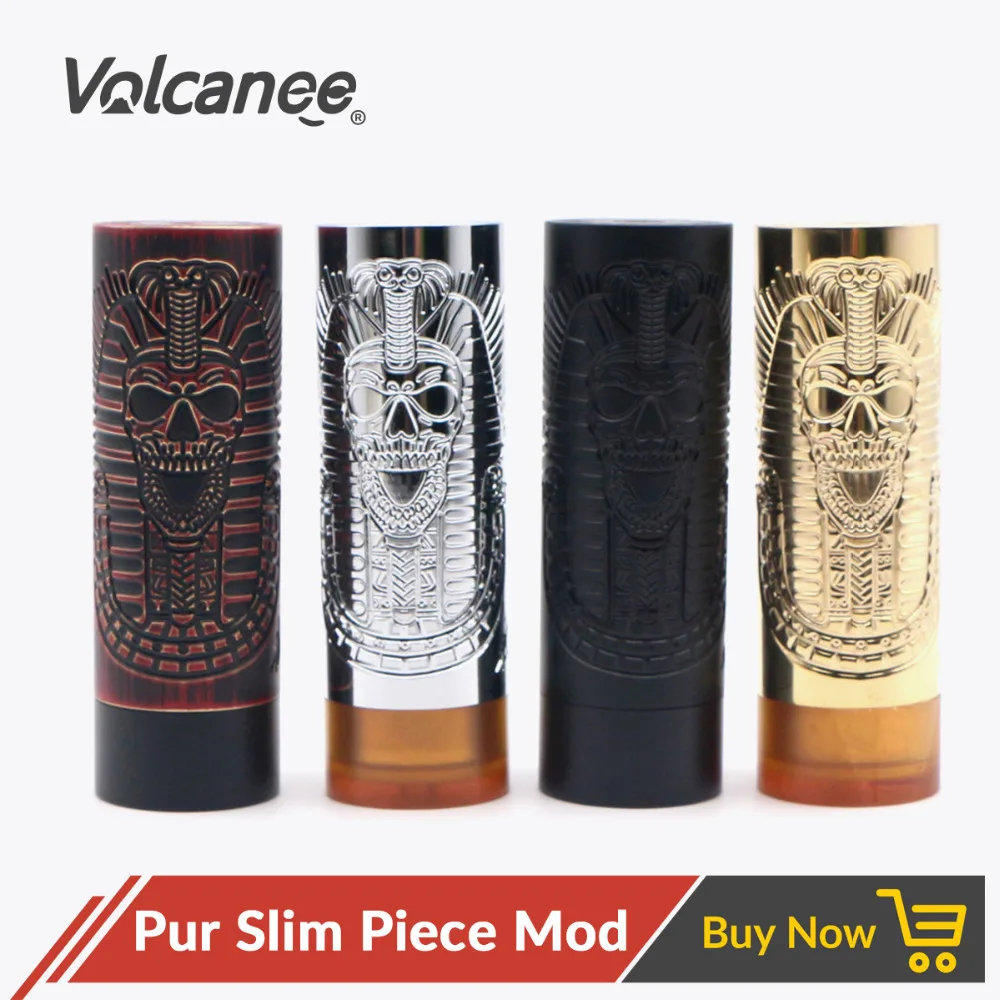 Volcanee Pur Slim Piece Marstech Mod 25 5mm Mech Vape для аккумулятора 18650 RDA RTA перестраиваемый атомайзер