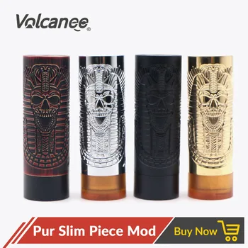 

Volcanee Pur Slim Piece Marstech Mod 25.5mm Mech Vape Mod for 18650 Battery RDA RTA Rebuildable Atomizer E Cigarette Vape Pen