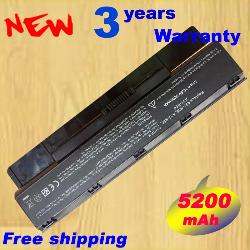 

6 Cell New Laptop Battery for Asus N76 N76V N76VJ N76VM N76VZ A33-N56